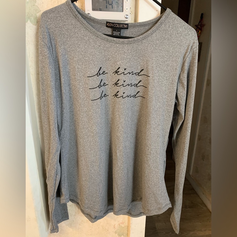 Align Collective Be Kind Long Sleeve T-shirt Tee Shirt Top Pullover Long Sleeve